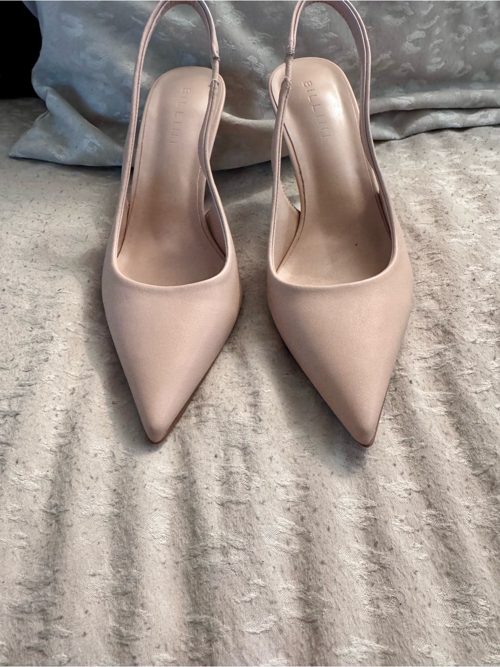 Bellini Blush Pointed-Toe Slingback Heels - Picture 4 of 4